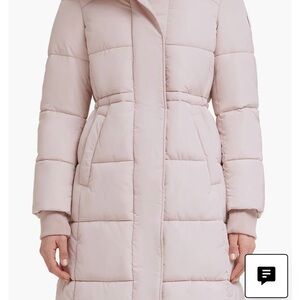 Kenneth Cole Blush Pink Puffer Jacket